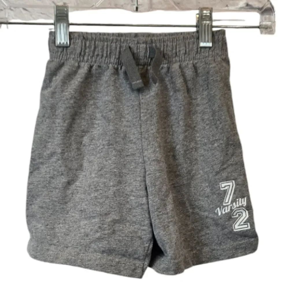 Toddler Boy Gray Terry Shorts 3T Casual Cute Kids Bottoms Clothes Summer Sporty